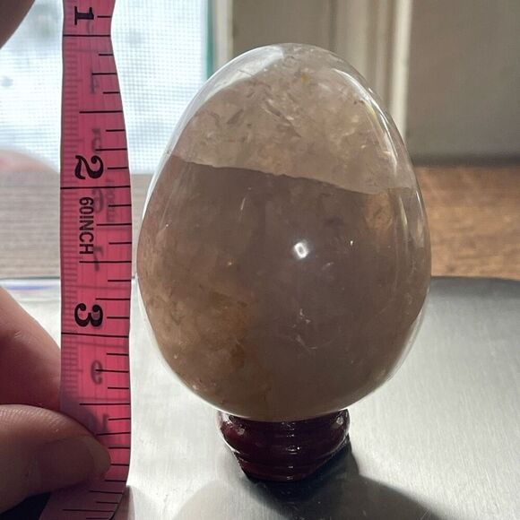 Smoky Quartz egg crystal 2.5” medium  stone healing feng shui - Picture 10 of 15